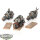 Black Templars - 3x Biker - bemalt