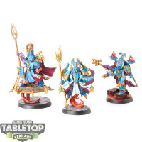 Thousand Sons - 3 Exalted Sorcerers - bemalt