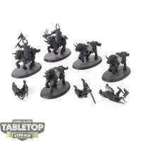 Warriors of Chaos - 5 Chaos Knights - grundiert