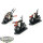 Dark Angels - 3x Ravenwing Bikers - bemalt