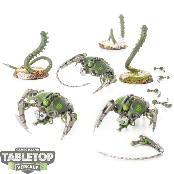 Necrons - 3x Canoptek Wraiths - teilweise bemalt