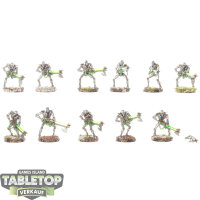Necrons - 11x Necron Warriors - klassisch - bemalt