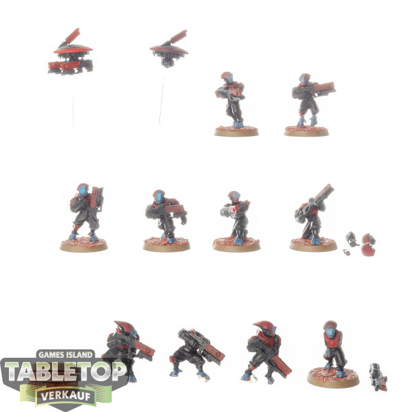 Tau Empire - 10x Pathfinders - bemalt
