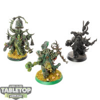 Death Guard - 3x Chosen of Mortarion - teilweise bemalt