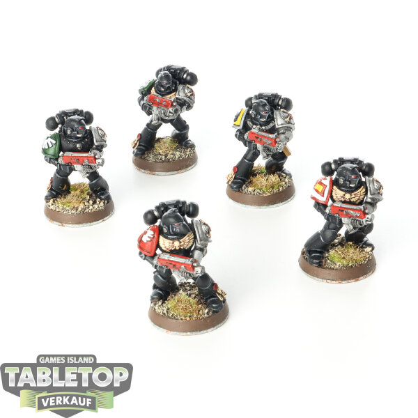 Dark Angels - 5 Tactical Squad klassisch - bemalt
