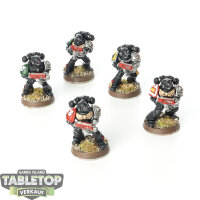 Dark Angels - 5 Tactical Squad klassisch - bemalt