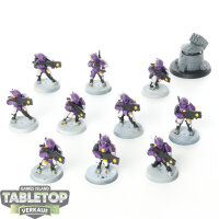 Tau Empire - 10 Fire Warriors Strike Team - teilweise bemalt