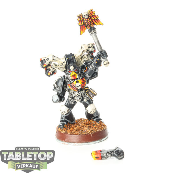 Space Marines - The Legion of the Damned Chaplain - klassisch - bemalt