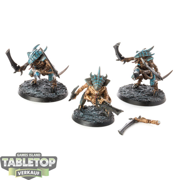 Tyraniden - 3x Tyranid Warriors - bemalt
