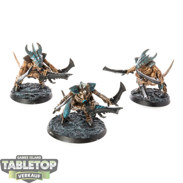 Tyraniden - 3x Tyranid Warriors - bemalt