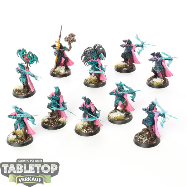 High Elf Realms - 10x Sisters of Avelorn - bemalt