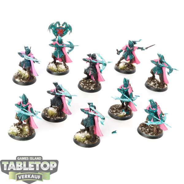 High Elf Realms - 10x Sisters of Avelorn - bemalt