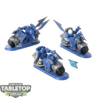 Dark Angels - 3 Ravenwing Bike Squadron - teilweise bemalt