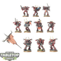 Chaos Space Marines - 10x Chaos Space Marines  - bemalt