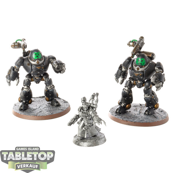 Adeptus Mechanicus - 2 Kastelan Robots - bemalt