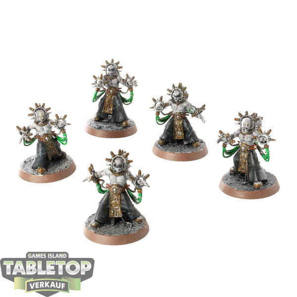 Adeptus Mechanicus - 5 Corpuscarii Electro-Priests - bemalt