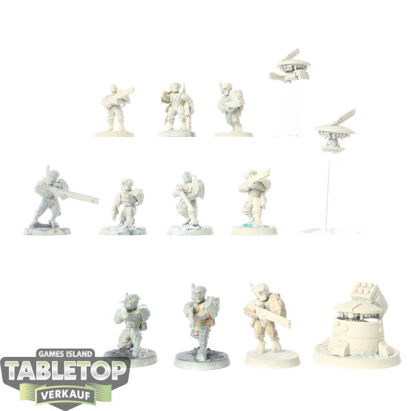 Tau Empire - 10x Fire Warriors Strike Team - grundiert