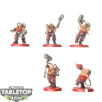 Leagues of Votann - 5 Cthonian Beserks - teilweise bemalt