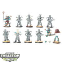 Thousand Sons - 10x Rubric Marines - teilweise bemalt