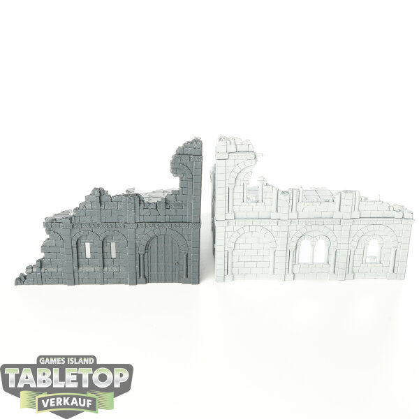 Gelände - 2x Gondor Ruins - teilweise bemalt