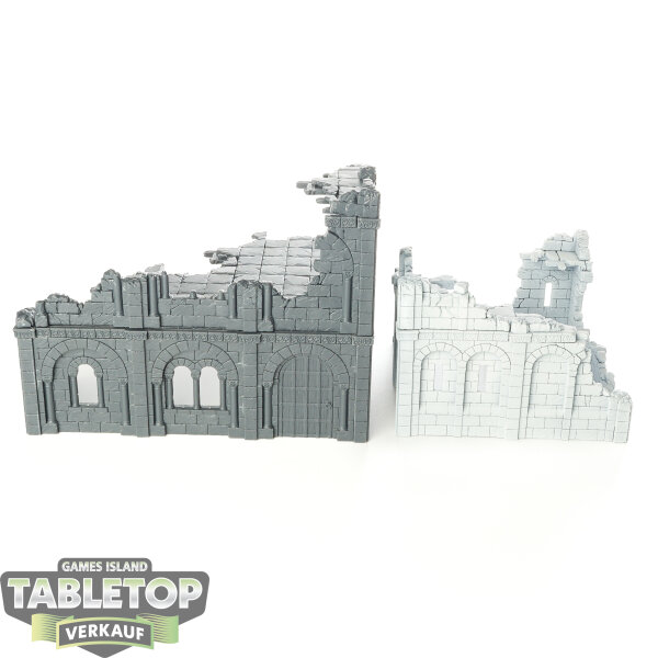Gelände - 2x Gondor Ruins - teilweise bemalt