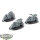 Space Marines - 3x Outriders - unbemalt