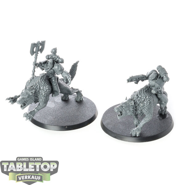 Space Wolves - 2x Thunderwolf Cavalry - unbemalt