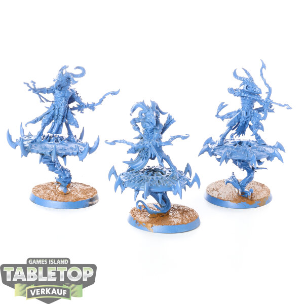 Disciples of Tzeentch - 3x Tzaangor Skyfires - grundiert