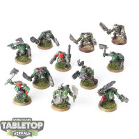 Orks - 11x Ork Boyz - bemalt