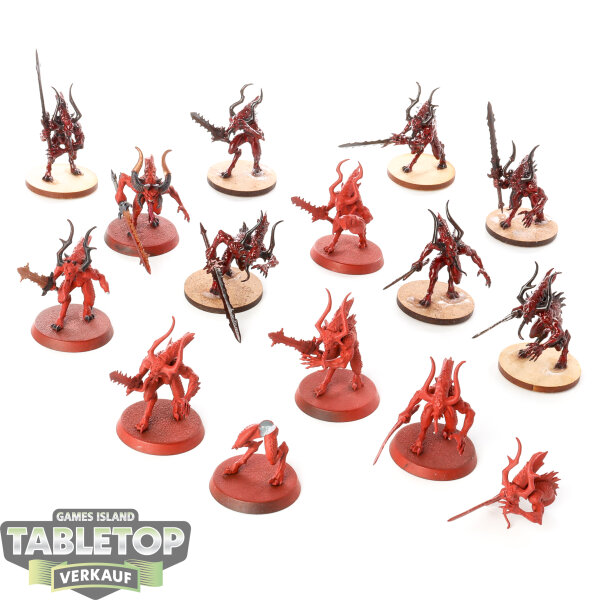 Blades of Khorne - 14 Bloodletters - bemalt