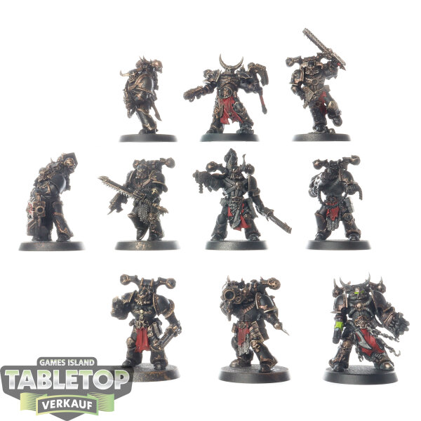 Chaos Space Marines - 10 Legionaries - teilweise bemalt