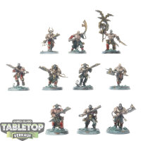 Blades of Khorne - 10 Blood Warriors - teilweise bemalt