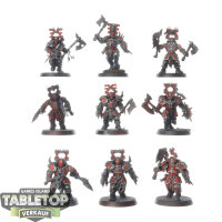Blades of Khorne - 9 Blood Warriors - teilweise bemalt
