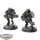 Tau Empire - 2x XV15 Stealth Armour - teilweise bemalt