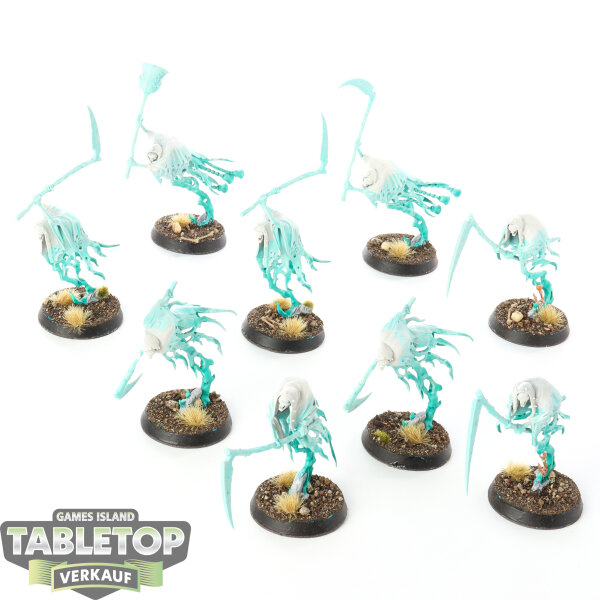 Nighthaunt - 9 Grimghast Reapers - teilweise bemalt