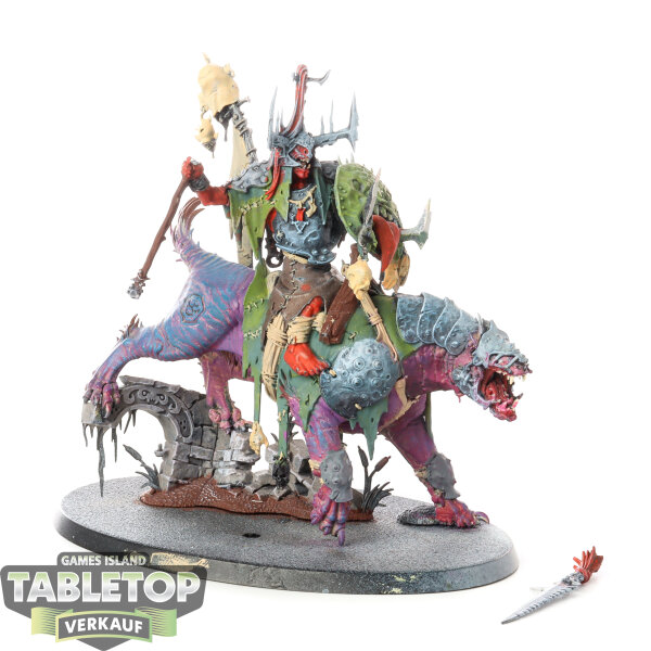 Orruk Warclans - Killaboss on Great Gnashtoof - teilweise bemalt