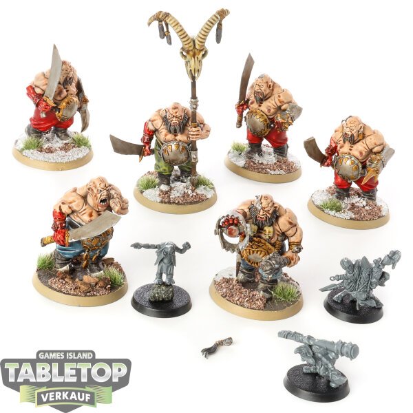 Orruk Warclans - 6x Ogor Gluttons - bemalt