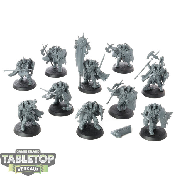 Slaves to Darkness - 10x Chaos Warriors - unbemalt