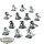 Necrons - 10x Necron Warriors - teilweise bemalt