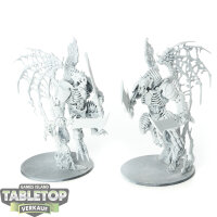 Ossiarch Bonereapers - 2 Morghast Harbingers - grundiert