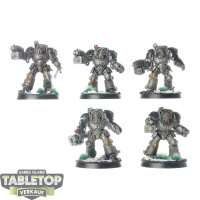 Grey Knights - 5 Terminator Squad - bemalt