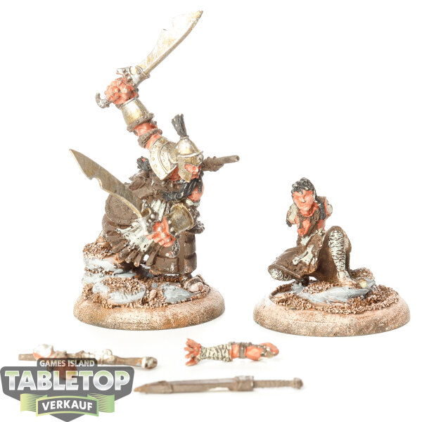 Protectorate of Menoth - Idrian Skirmisher Chieftain & Guide - bemalt