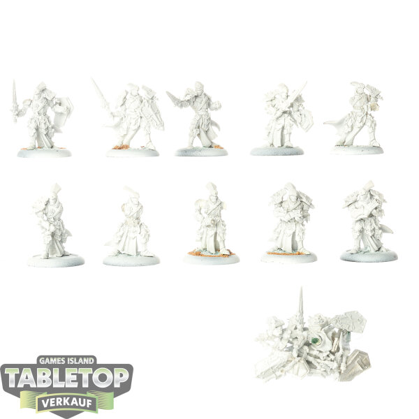 Protectorate of Menoth - 10 Exemplar Errants - teilweise bemalt