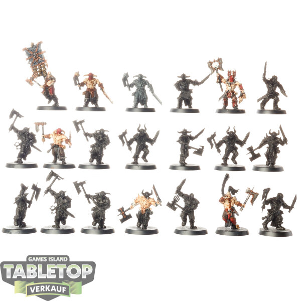 Blades of Khorne - 20 Bloodreavers - teilweise bemalt