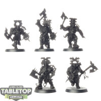 Blades of Khorne - 5 Blood Warriors - grundiert