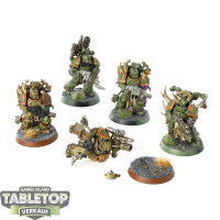Death Guard - 5 Plague Marines - bemalt