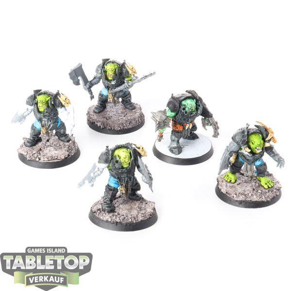 Orruk Warclans - 5 Brutes - teilweise bemalt