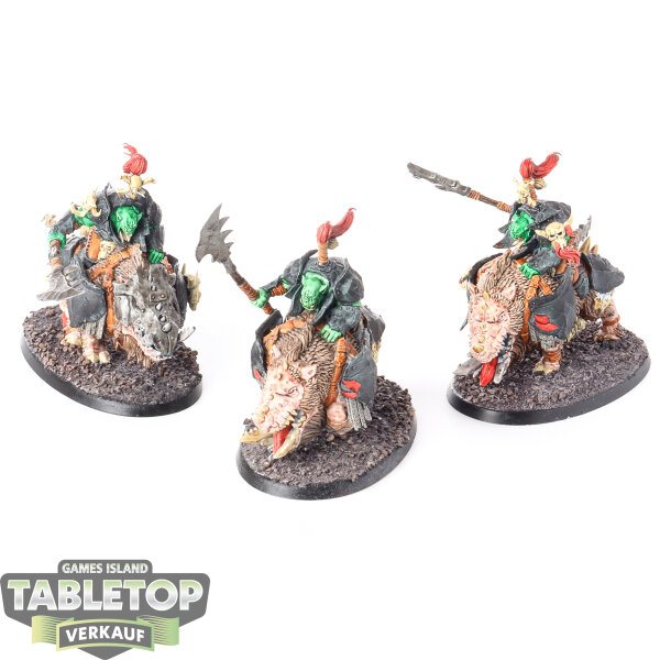 Orruk Warclans - 3 Gore-gruntas - bemalt