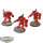 Tau Empire - 3 XV8 Crisis Battlesuit Team - teilweise bemalt
