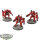 Tau Empire - 3 XV8 Crisis Battlesuit Team - teilweise bemalt